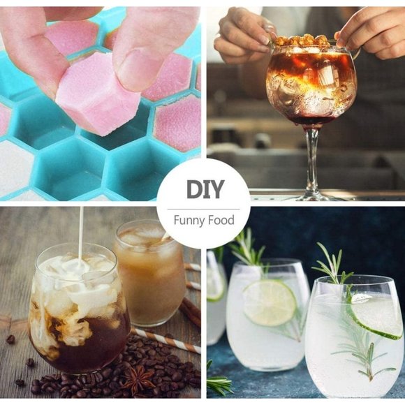 Ice Cube Trays (4-Pack) Silicone Flexible Ice Cube Trays with 148 Ice Cubicles - Picture 6 of 7